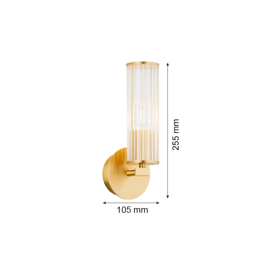 Argon 8497 - Φωτιστικό τοίχου HAMPTON 1xE14/7W/230V χρυσαφί