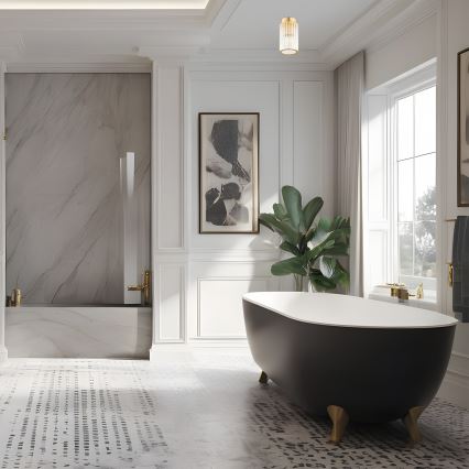 Argon 8501 - Φωτιστικό οροφής HAMPTON 1xE14/7W/230V χρυσαφί