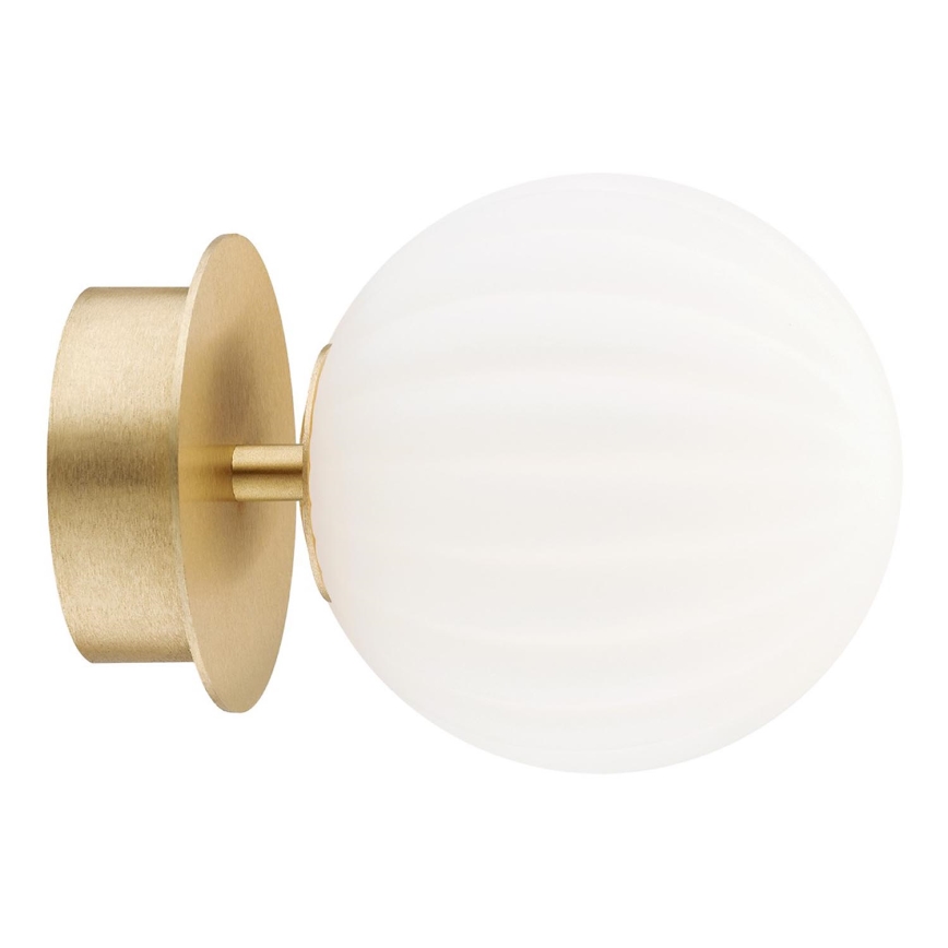 Argon 8504 - Φωτιστικό τοίχου PALOMA 1xE14/7W/230V χρυσαφί/λευκό