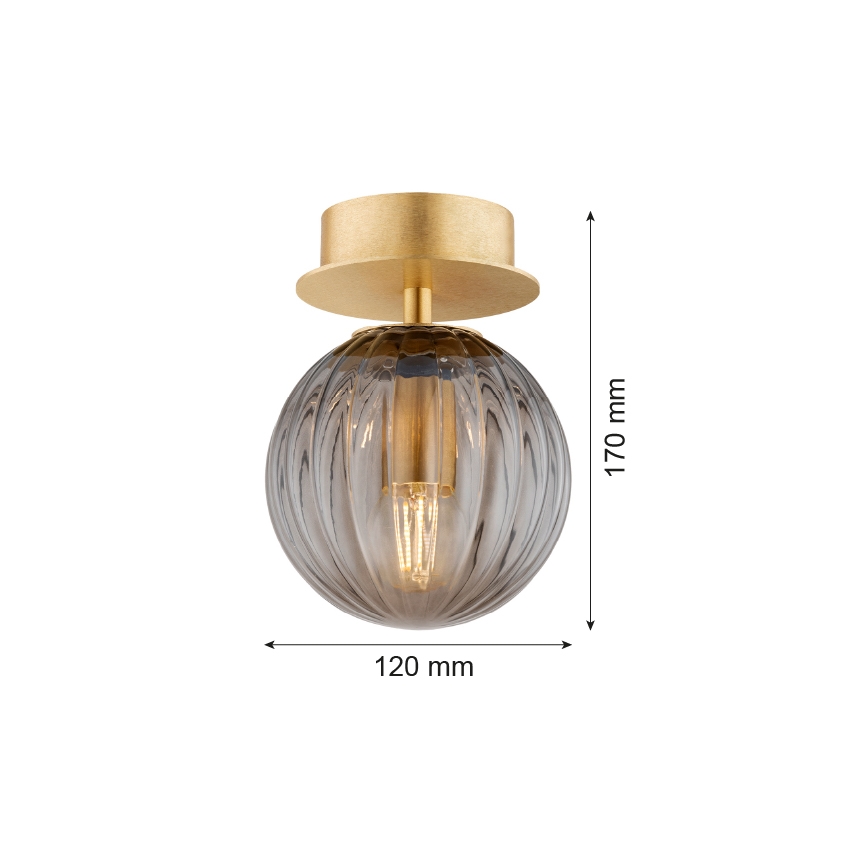 Argon 8510 - Φωτιστικό τοίχου PALOMA 1xE14/7W/230V χρυσαφί/μαύρο