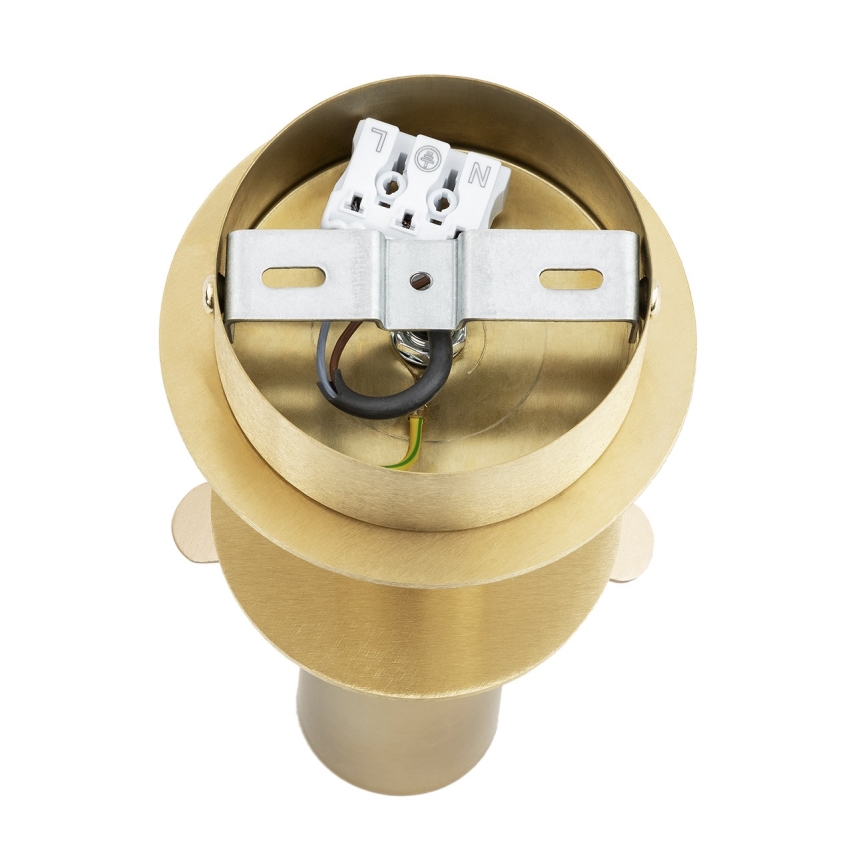 Argon 8511 - Φωτιστικό οροφής PALOMA 1xE27/15W/230V χρυσαφί/μαύρο