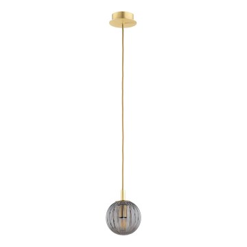 Argon 8512 - Κρεμαστό φωτιστικό οροφής PALOMA 1xE14/7W/230V διάμετρος 12 cm χρυσαφί/μαύρο
