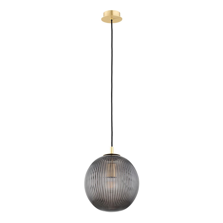 Argon 8513 - Κρεμαστό φωτιστικό οροφής PALOMA 1xE27/15W/230V διάμετρος 25 cm χρυσαφί/μαύρο