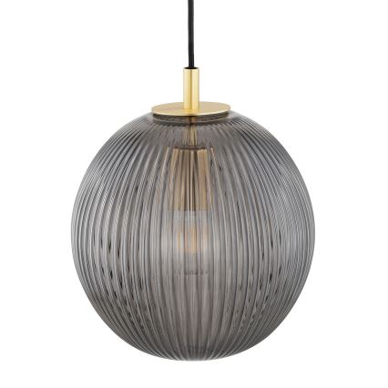 Argon 8513 - Κρεμαστό φωτιστικό οροφής PALOMA 1xE27/15W/230V διάμετρος 25 cm χρυσαφί/μαύρο