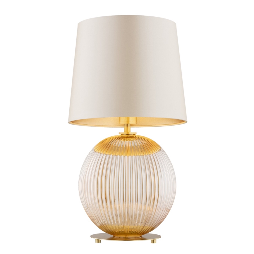 Argon 8535 - Eπιτραπέζια λάμπα HAMILTON 1xE27/15W/230V 54 cm κρεμ/μπεζ