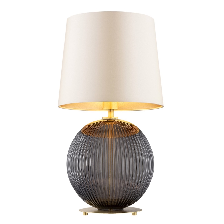 Argon 8538 - Eπιτραπέζια λάμπα HAMILTON 1xE27/15W/230V 54 cm κρεμ/μαύρο