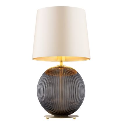 Argon 8538 - Eπιτραπέζια λάμπα HAMILTON 1xE27/15W/230V 54 cm κρεμ/μαύρο