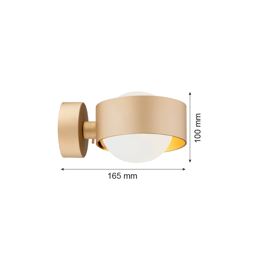 Argon 8567 - Επιτοίχιο φωτιστικό μπάνιου MASSIMO PLUS 1xG9/6W/230V IP44 χρυσαφί