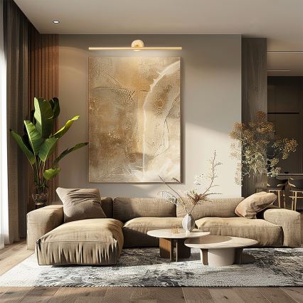 Argon 8602 - Φωτιστικό πίνακα LED MIRIAM LED/18W/230V 3000K 100 cm χρυσό