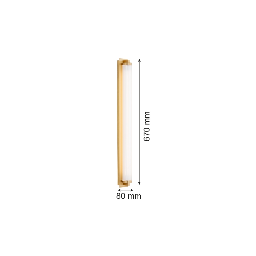 Argon 8622 - Φωτιστικό τοίχου LED HAMPTON LED/34W/230V 3000K ορείχαλκος