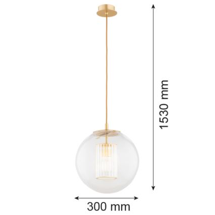 Argon 8626 - Κρεμαστό φωτιστικό οροφής HAMPTON 1xE27/15W/230V