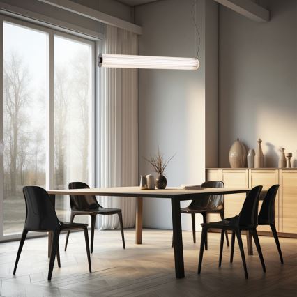 Argon 8628 -  Κρεμαστό φωτιστικό οροφής LED HAMPTON LED/60W/230V 3000K 80 cm μαύρο