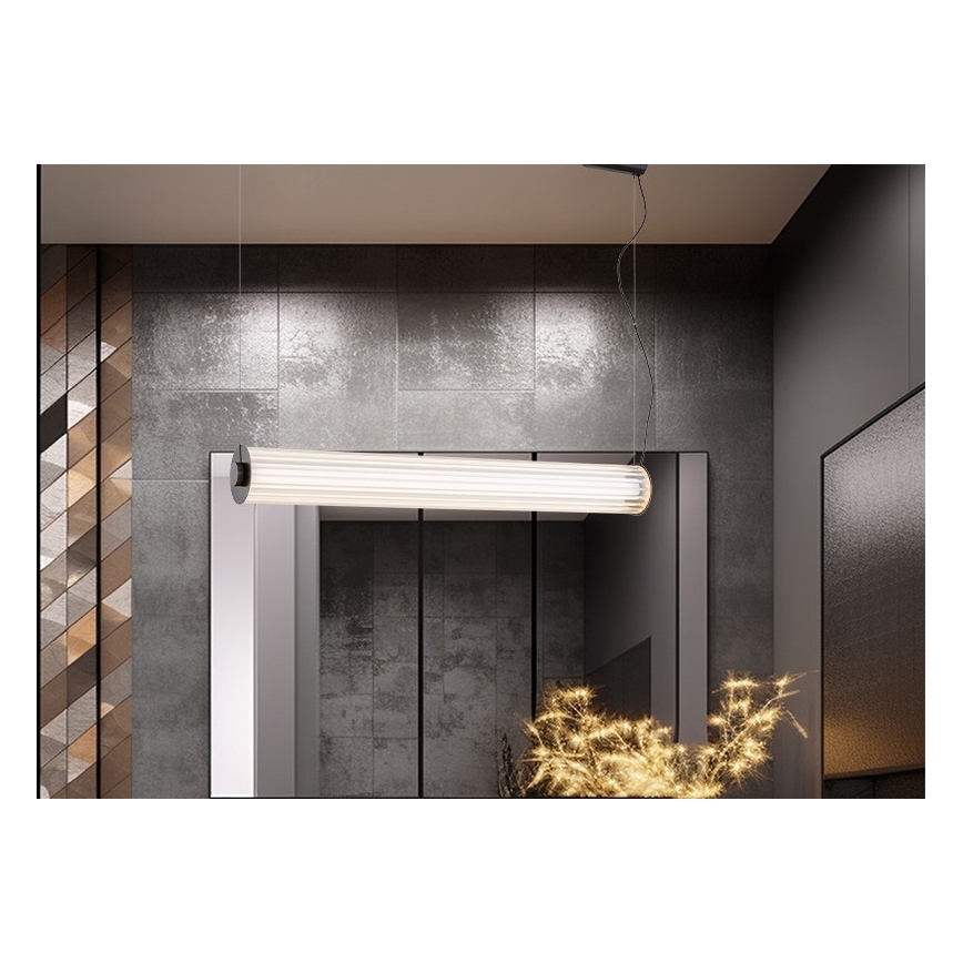 Argon 8628 -  Κρεμαστό φωτιστικό οροφής LED HAMPTON LED/60W/230V 3000K 80 cm μαύρο