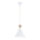 Argon 8629 - Κρεμαστό φωτιστικό οροφής KEGEL 1xE27/15W/230V λευκό