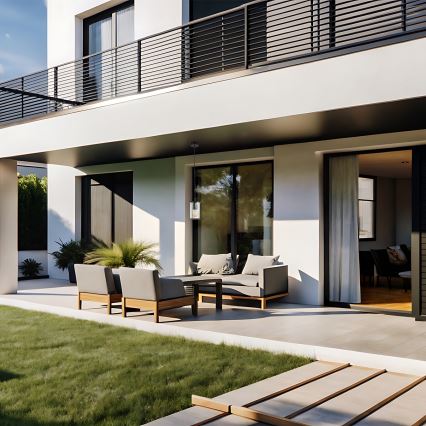 Argon 8751 - Κρεμαστό φωτιστικό οροφής εξωτερικού χώρου NORFOLK 1xE27/15W/230V IP44 μαύρο