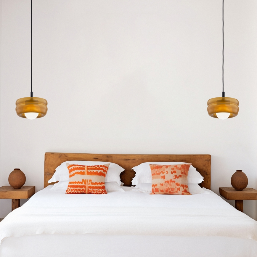 Argon 8816 - Κρεμαστό φωτιστικό οροφής TEVO 1xG9/4,5W/230V καφέ/φιμέ