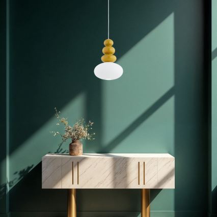 Argon 8821 - Κρεμαστό φωτιστικό οροφής DIEGO 1xGU10/5W/230V λευκό/καφέ