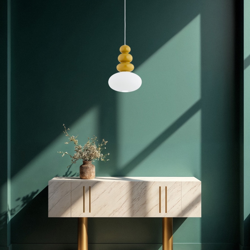 Argon 8821 - Κρεμαστό φωτιστικό οροφής DIEGO 1xGU10/5W/230V λευκό/καφέ