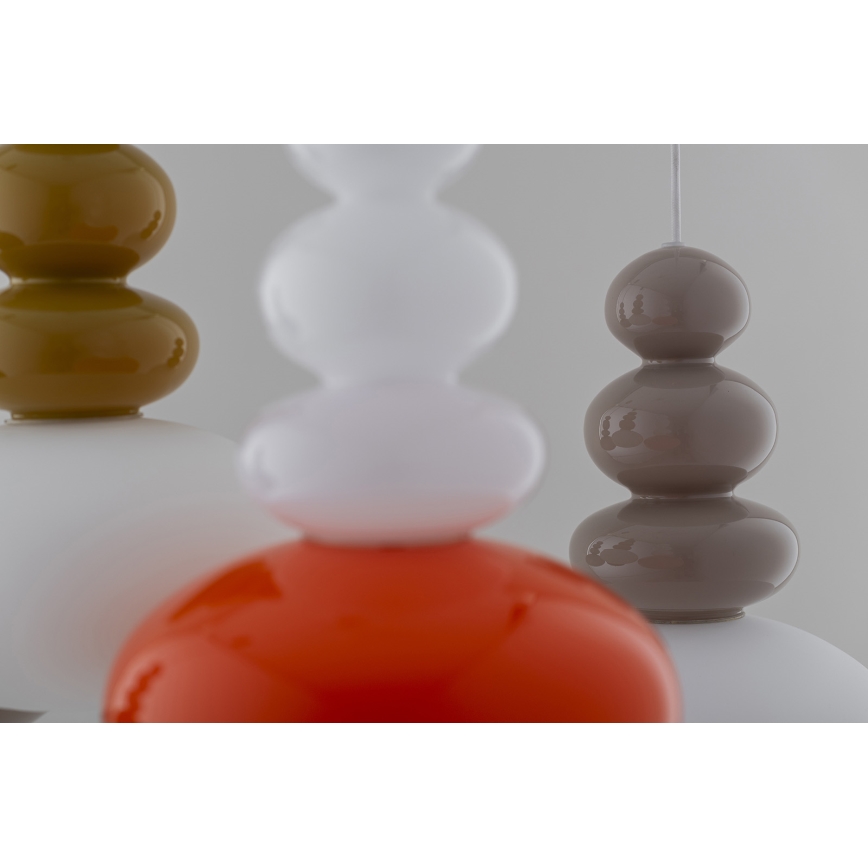 Argon 8822 - Κρεμαστό φωτιστικό οροφής DIEGO 1xGU10/5W/230V λευκό/πορτοκαλί