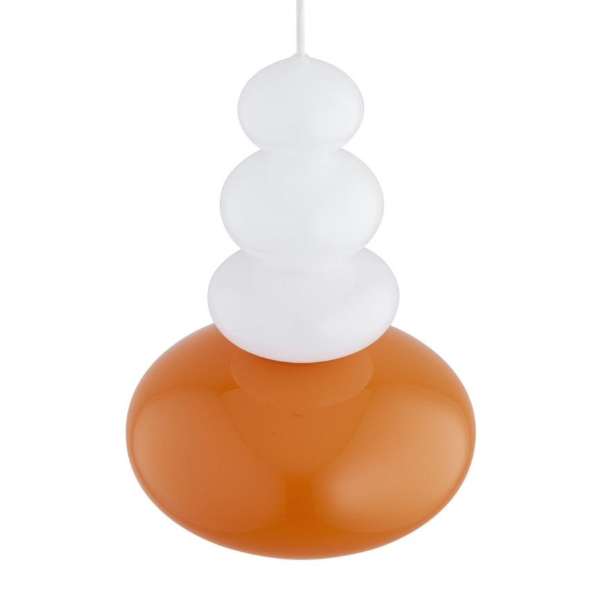 Argon 8822 - Κρεμαστό φωτιστικό οροφής DIEGO 1xGU10/5W/230V λευκό/πορτοκαλί