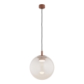 Argon 8829 - Κρεμαστό φωτιστικό οροφής SACRAMENTO 1xGX53/8W/230V διαφανές/καφέ