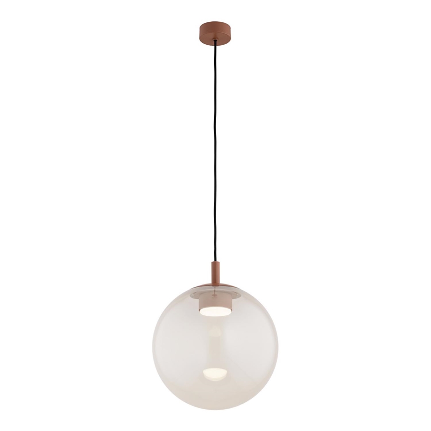 Argon 8829 - Κρεμαστό φωτιστικό οροφής SACRAMENTO 1xGX53/8W/230V διαφανές/καφέ