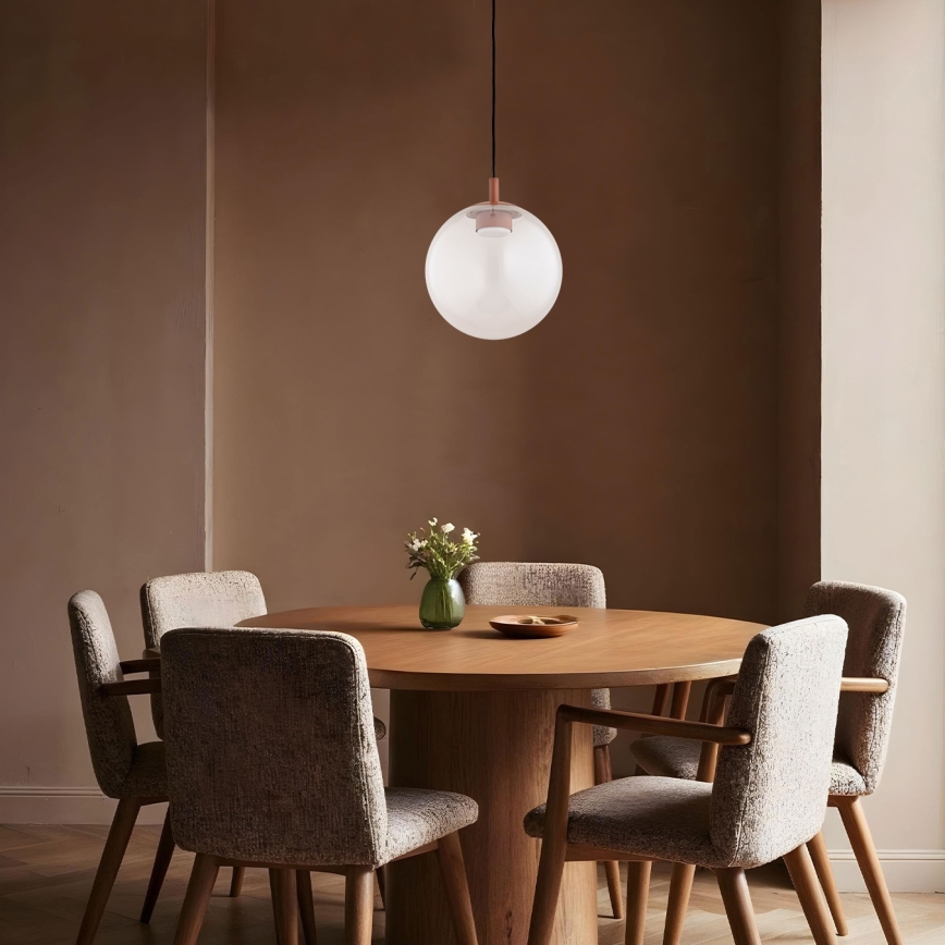 Argon 8829 - Κρεμαστό φωτιστικό οροφής SACRAMENTO 1xGX53/8W/230V διαφανές/καφέ