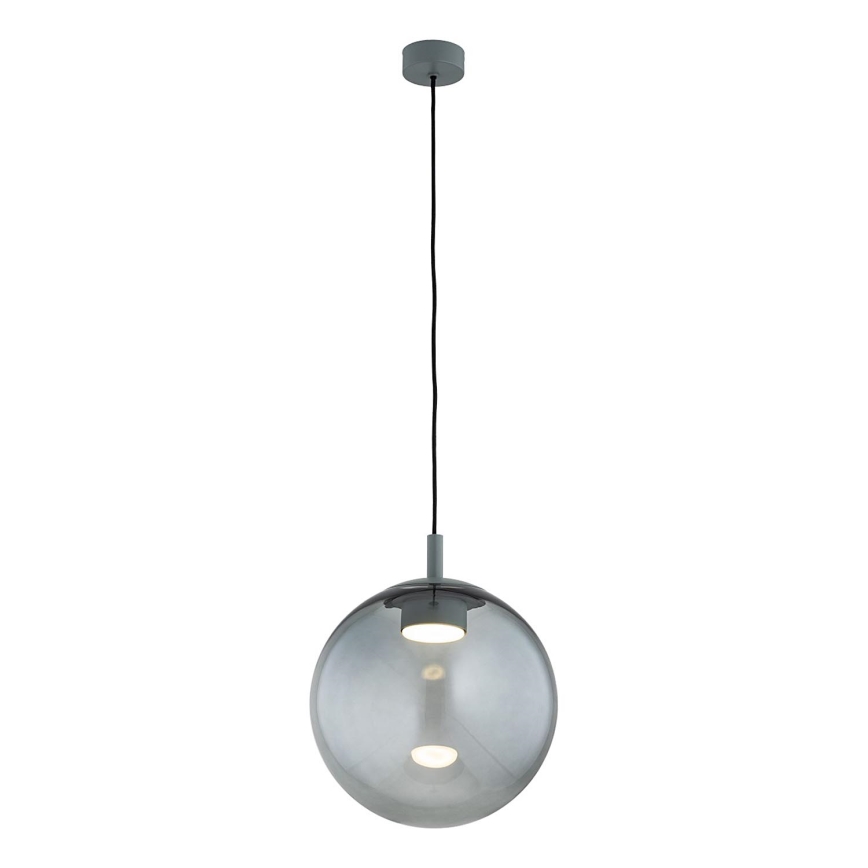 Argon 8830 - Κρεμαστό φωτιστικό οροφής SACRAMENTO 1xGX53/8W/230V πράσινο/φιμέ
