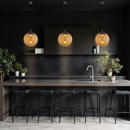 Argon 8831 - Κρεμαστό φωτιστικό οροφής SACRAMENTO 1xGX53/8W/230V καφέ/φιμέ