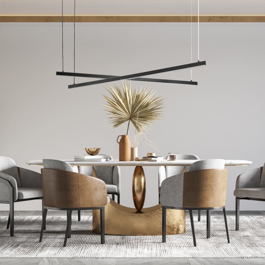 Argon 8838 -  Κρεμαστό φωτιστικό οροφής LED MIAMI LED/74W/230V 3000K μαύρο