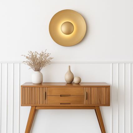 Argon 8865 - LED επιτοίχιο φωτιστικό BOLTON LED/12,5W/230V 3000K χρυσό