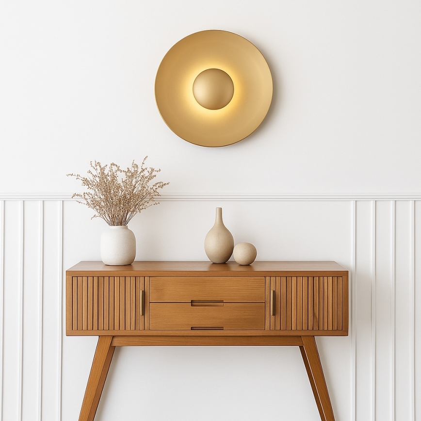 Argon 8865 - LED επιτοίχιο φωτιστικό BOLTON LED/12,5W/230V 3000K χρυσό