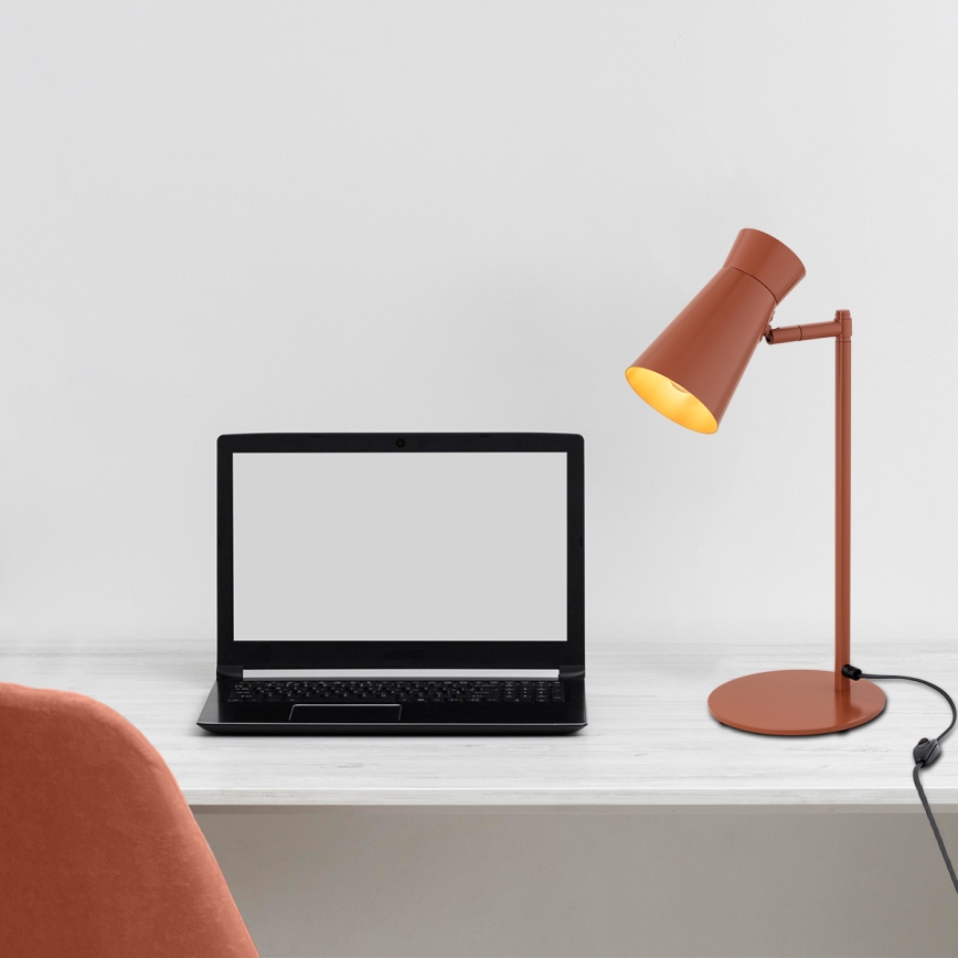 Argon 8873 - Επιτραπέζιο φωτιστικό LORD 1xE14/7W/230V σε τερακότα απόχρωση