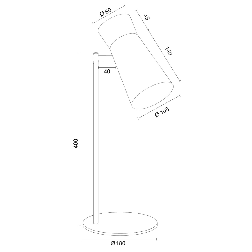 Argon 8873 - Επιτραπέζιο φωτιστικό LORD 1xE14/7W/230V σε τερακότα απόχρωση