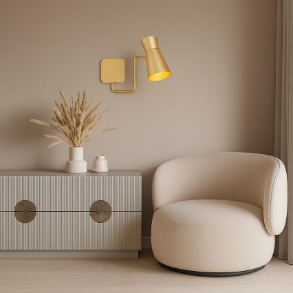 Argon 8884 - Επιτοίχιο φωτιστικό LORD 1xE14/7W/230V χρυσό