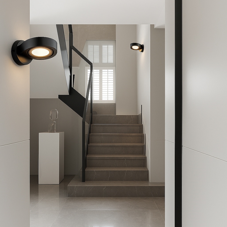 Argon 8900 - Επιτοίχιο φωτιστικό LOTUS 1xGX53/12W/230V, μαύρο