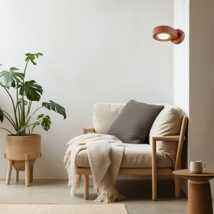 Argon 8902 - Επιτοίχιο φωτιστικό LOTUS 1xGX53/12W/230V σε απόχρωση τερακότα