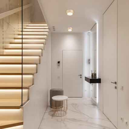 Argon 8903 - Φωτιστικό οροφής ELORA 1xGX53/7W/230V, διάμ. 11 cm, χρυσό