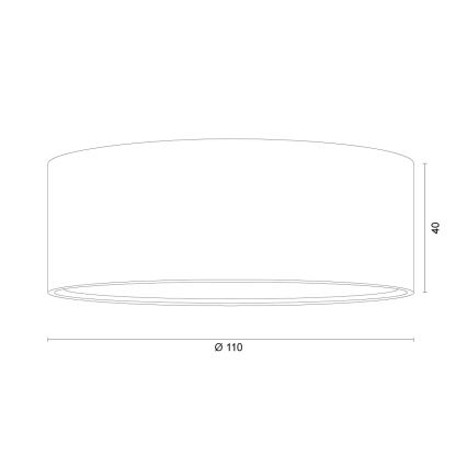 Argon 8915 - Φωτιστικό οροφής ELORA 1xGX53/7W/230V διάμ. 11 cm λευκό