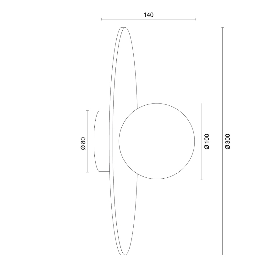 Argon 8935 - Επιτοίχιο φωτιστικό BOLL 1xG9/6W/230V μπλε