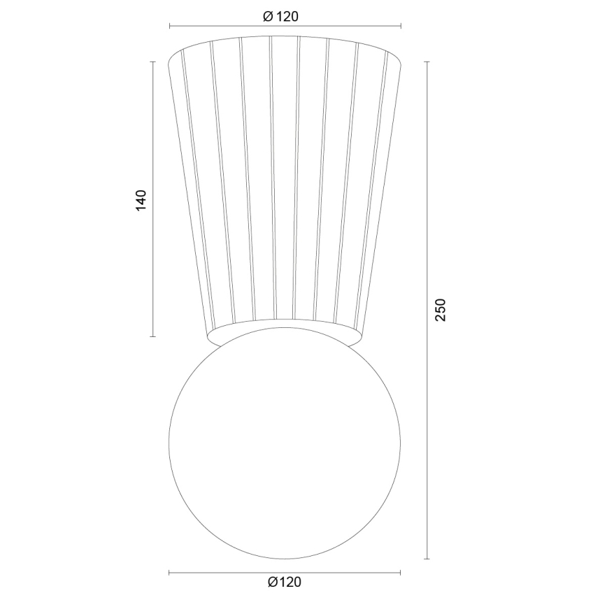 Argon 8974 - Φωτιστικό οροφής μπάνιου VOLANTE 1xG9/6W/230V, IP44, διάμετρος 12 cm, καφέ