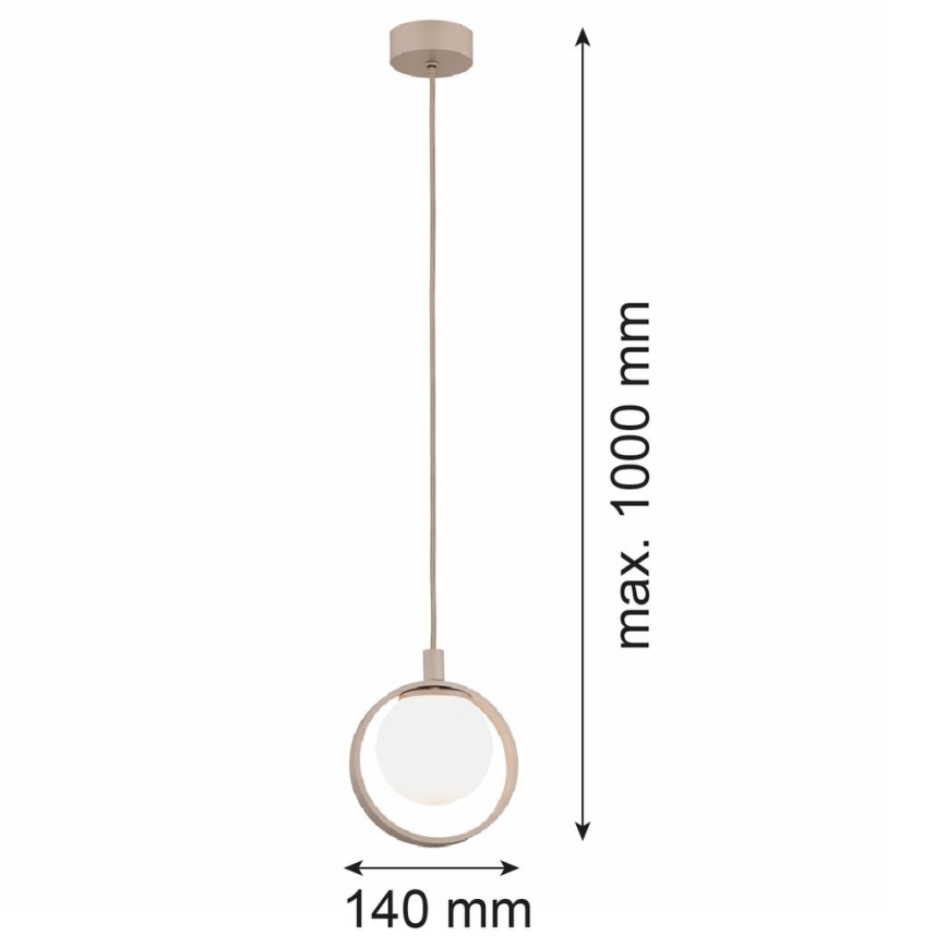 Argon 9003 - Κρεμαστό φωτιστικό SATUROS με καλώδιο 1xG9/6W/230V