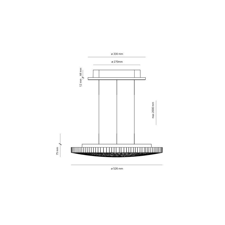 Artemide 0213010APP - Led Dimmable κρεμαστό φωτιστικό οροφής CALIPSO LED/50W/230V 3000K