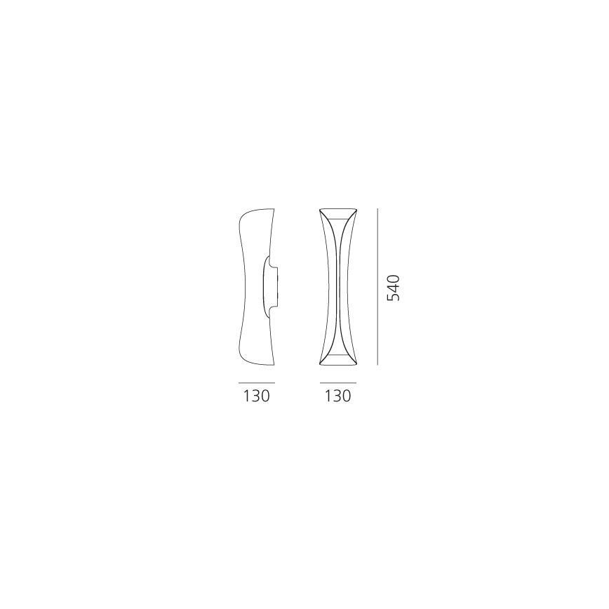 Artemide 1373020A - Φωτιστικό τοίχου CADMO 2xGU10/10W/230V λευκό
