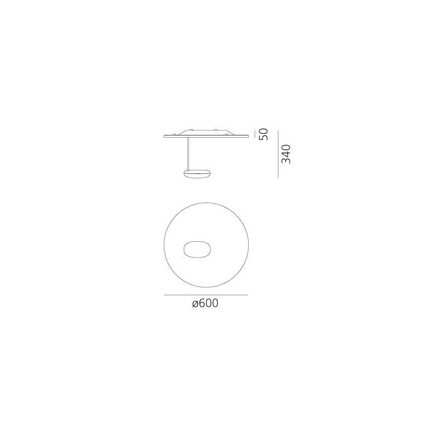 Artemide 1471110A - LED Dimmable φωτιστικό οροφής DROPLET LED/29W/230V 3000K