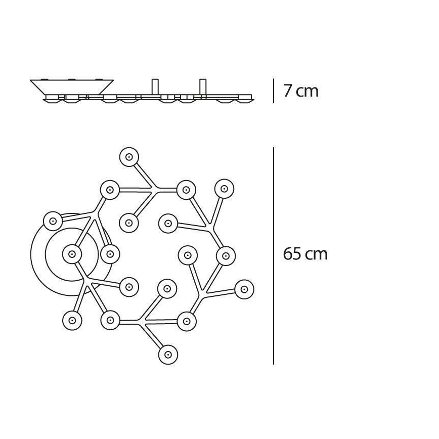 Artemide 1594050APP - LED Dimmable φωτιστικό οροφής NET LED/43W/230V 3000K