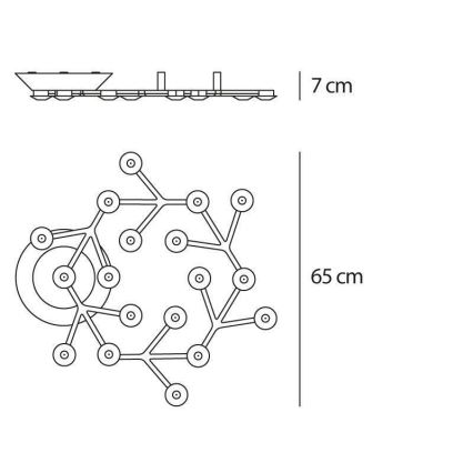 Artemide 1594050APP - LED Dimmable φωτιστικό οροφής NET LED/43W/230V 3000K