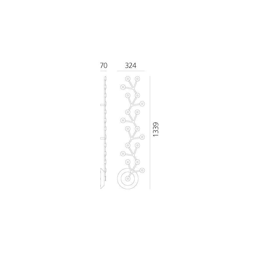 Artemide 1596050APP - LED Dimmable φωτιστικό οροφής NET LED/45W/230V 3000K
