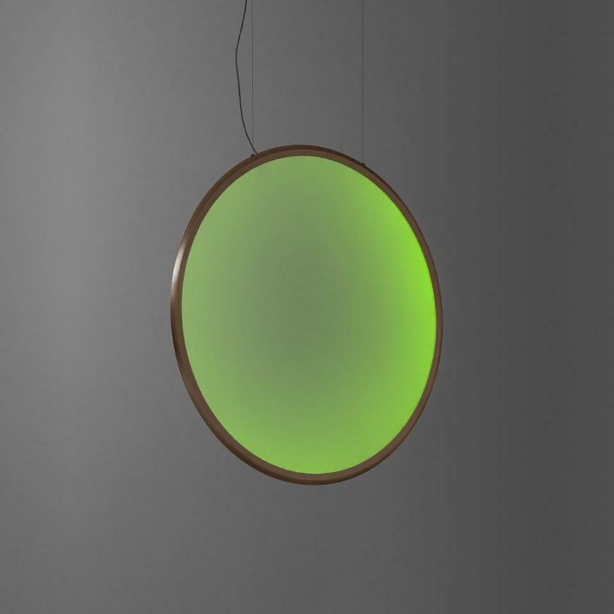 Artemide 1992360APP - LED RGBW Κρεμαστό φωτιστικό οροφής ντιμαριζόμενο DISCOVERY LED/42W/230V 2700-6500K μπρονζέ
