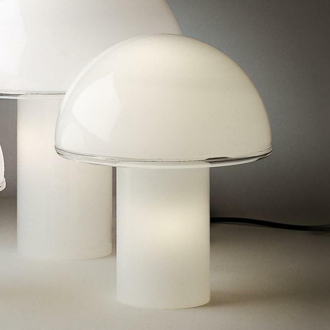 Artemide A006300 - Eπιτραπέζιο φωτιστικό ONFALE 1xE14/5W/230V + 1xE27/13W λευκό